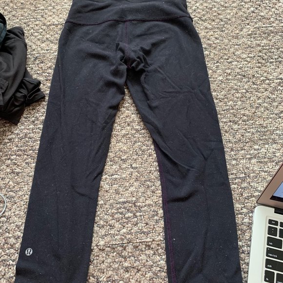 Lululemon Athletica Revsersible Cropped Leggings - Picture 3 of 4